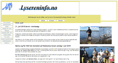 Desktop Screenshot of lysereninfo.no