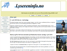 Tablet Screenshot of lysereninfo.no